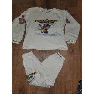 RARE Hard To Find- VINTAGE Boy's Large Power Ranger Pajama Set Pre Owned #154